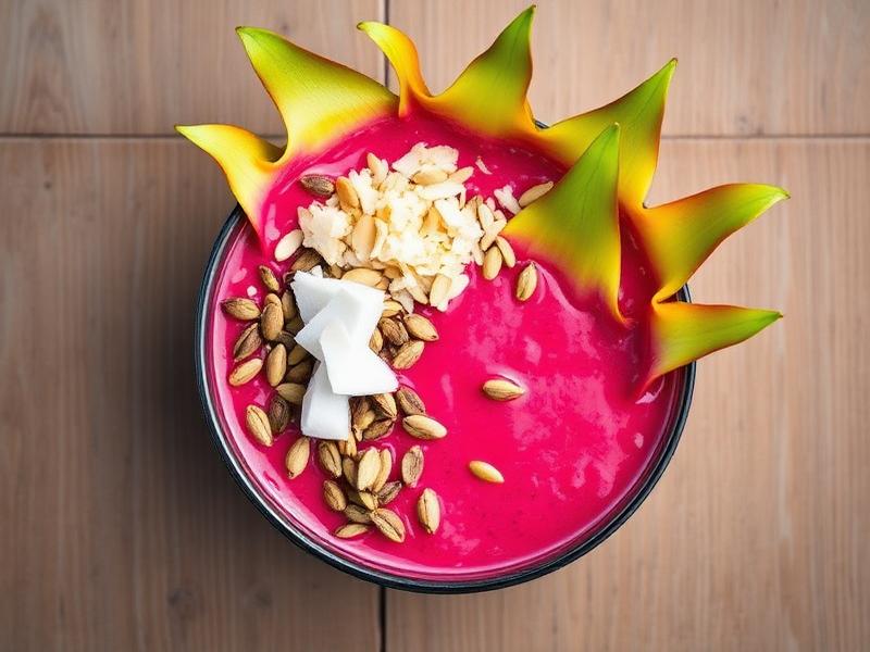 Dragon fruit smoothie bowl